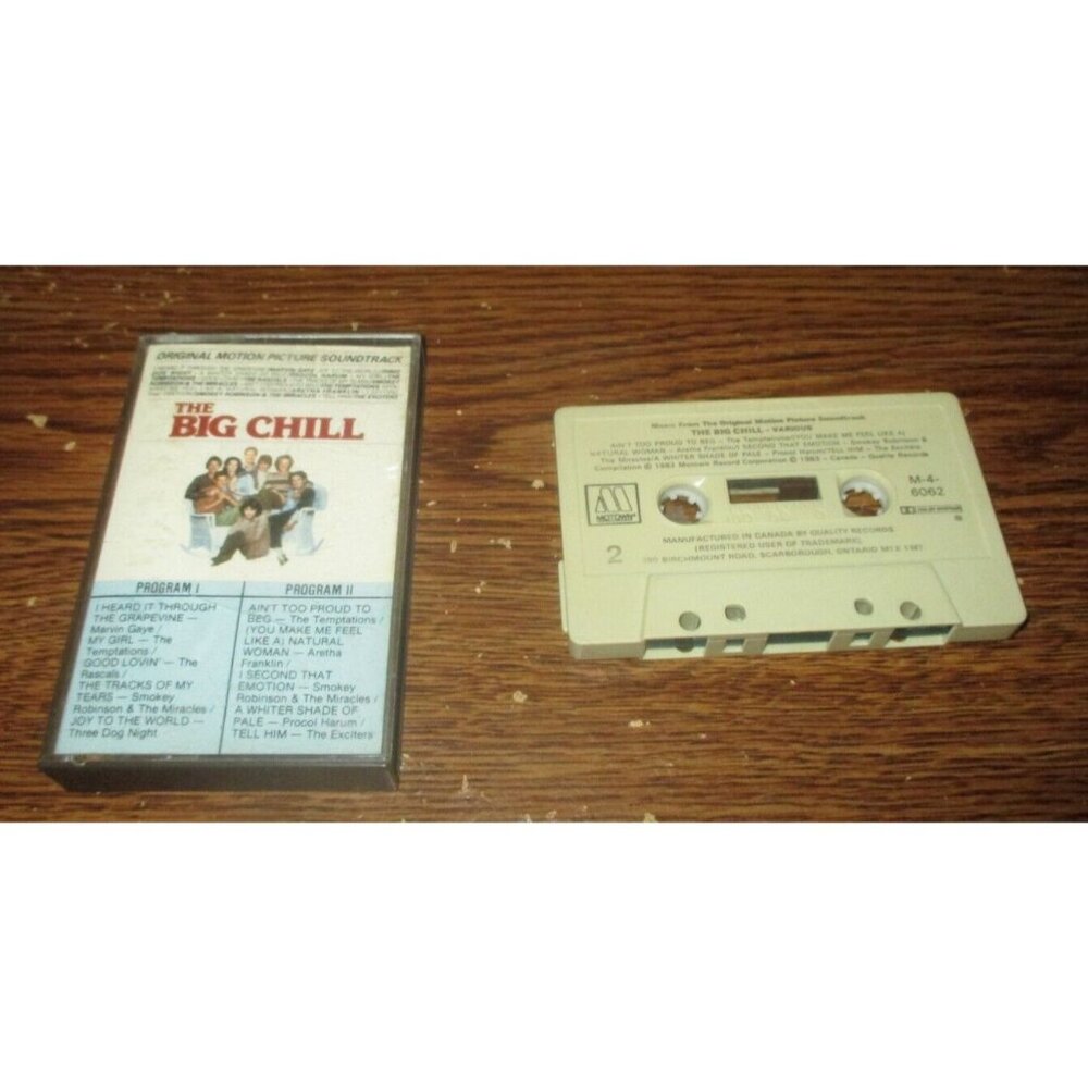 The Big Chill Original Soundtrack on cassette ( 1984, Motown, Various Artists)